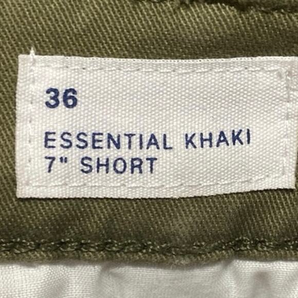 Gap Essential Khaki Mens Green 7" Straight Leg Performance Golf Chino Shorts 36 - Picture 5 of 6